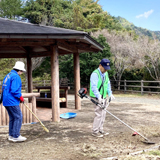 大島ダム周辺の清掃活動